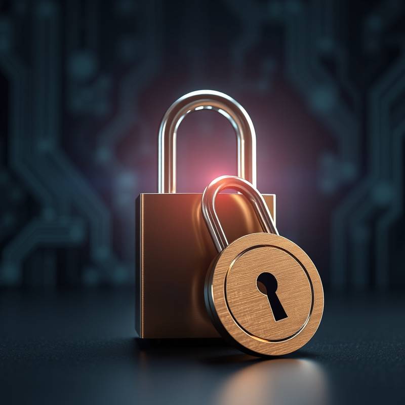 Cybersecurity lock and key